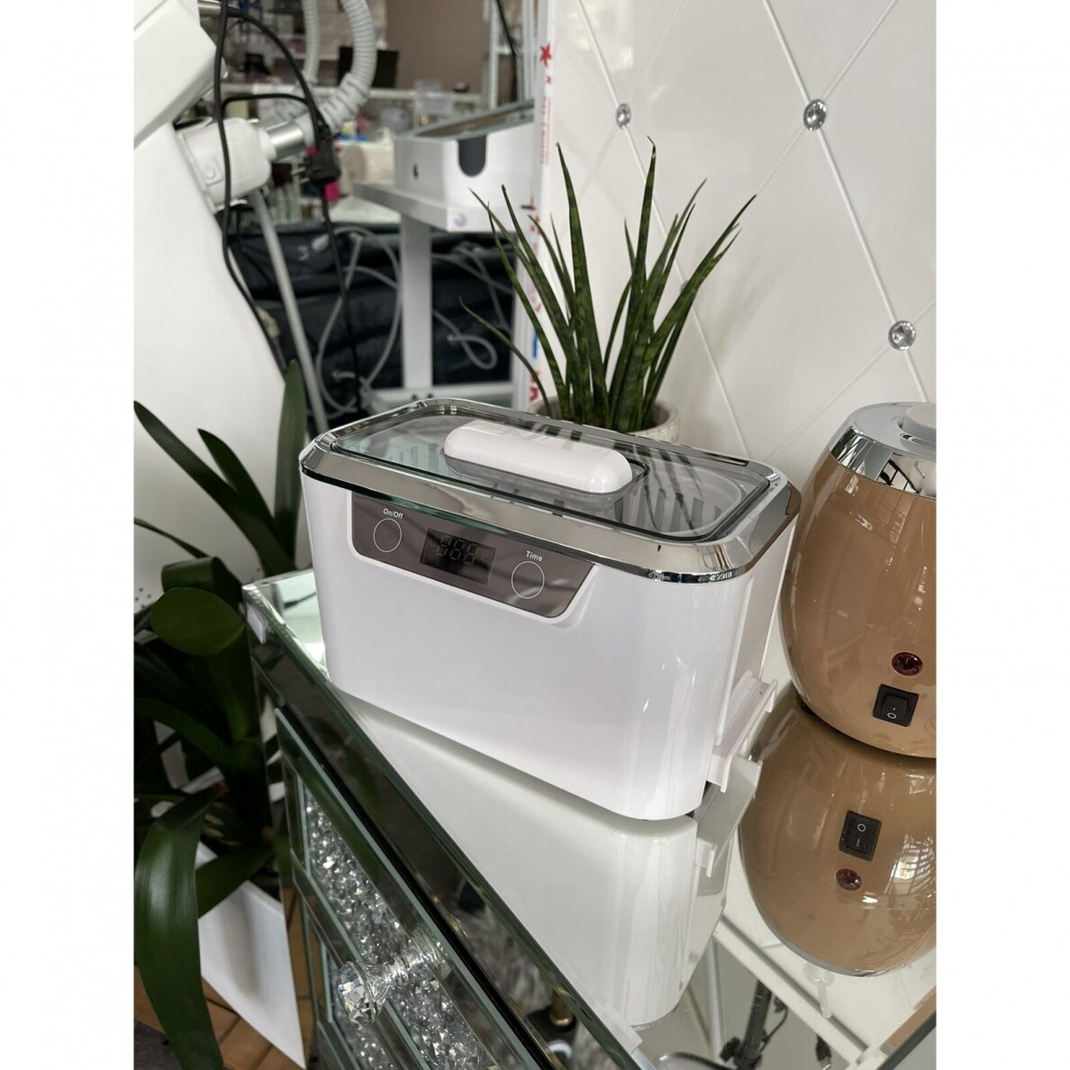 Profesionali ultragarso vonelė instrumentų valymui ACDS-300, (tinka manikiūro dildėms) 800 ml. 2 Profesionali ultragarso vonelė instrumentų valymui ACDS-300, (tinka manikiūro dildėms) 800 ml. 2