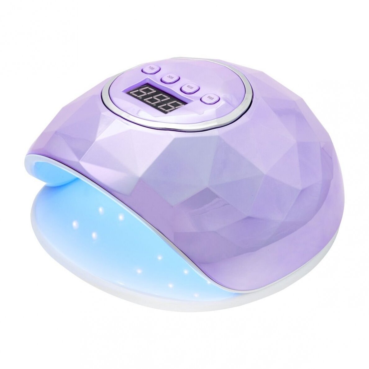 Profesionali UV/LED manikiūro ir pedikiūro lempa SHINY 86W, violetinės spalvos Profesionali UV/LED manikiūro ir pedikiūro lempa SHINY 86W, violetinės spalvos