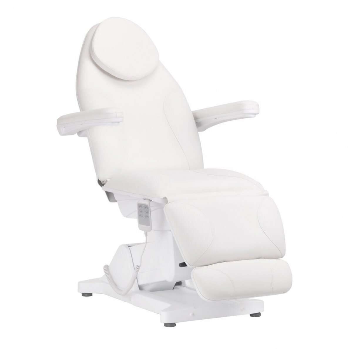 Profesionalus elektrinis gultas-lova kosmetologams SILLON BASIC, 3 variklių, baltos spalvos Profesionalus elektrinis gultas-lova kosmetologams SILLON BASIC, 3 variklių, baltos spalvos