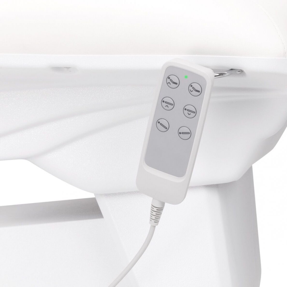 Profesionalus elektrinis gultas-lova kosmetologams SILLON BASIC, 3 variklių, baltos spalvos 11 Profesionalus elektrinis gultas-lova kosmetologams SILLON BASIC, 3 variklių, baltos spalvos 11