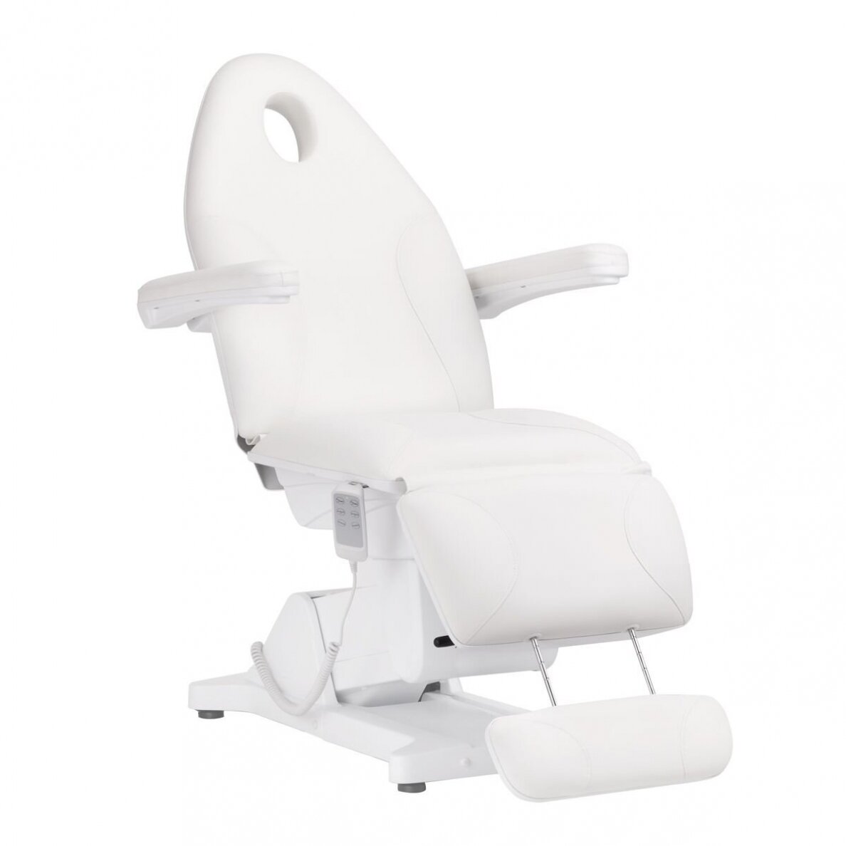 Profesionalus elektrinis gultas-lova kosmetologams SILLON BASIC, 3 variklių, baltos spalvos 2 Profesionalus elektrinis gultas-lova kosmetologams SILLON BASIC, 3 variklių, baltos spalvos 2