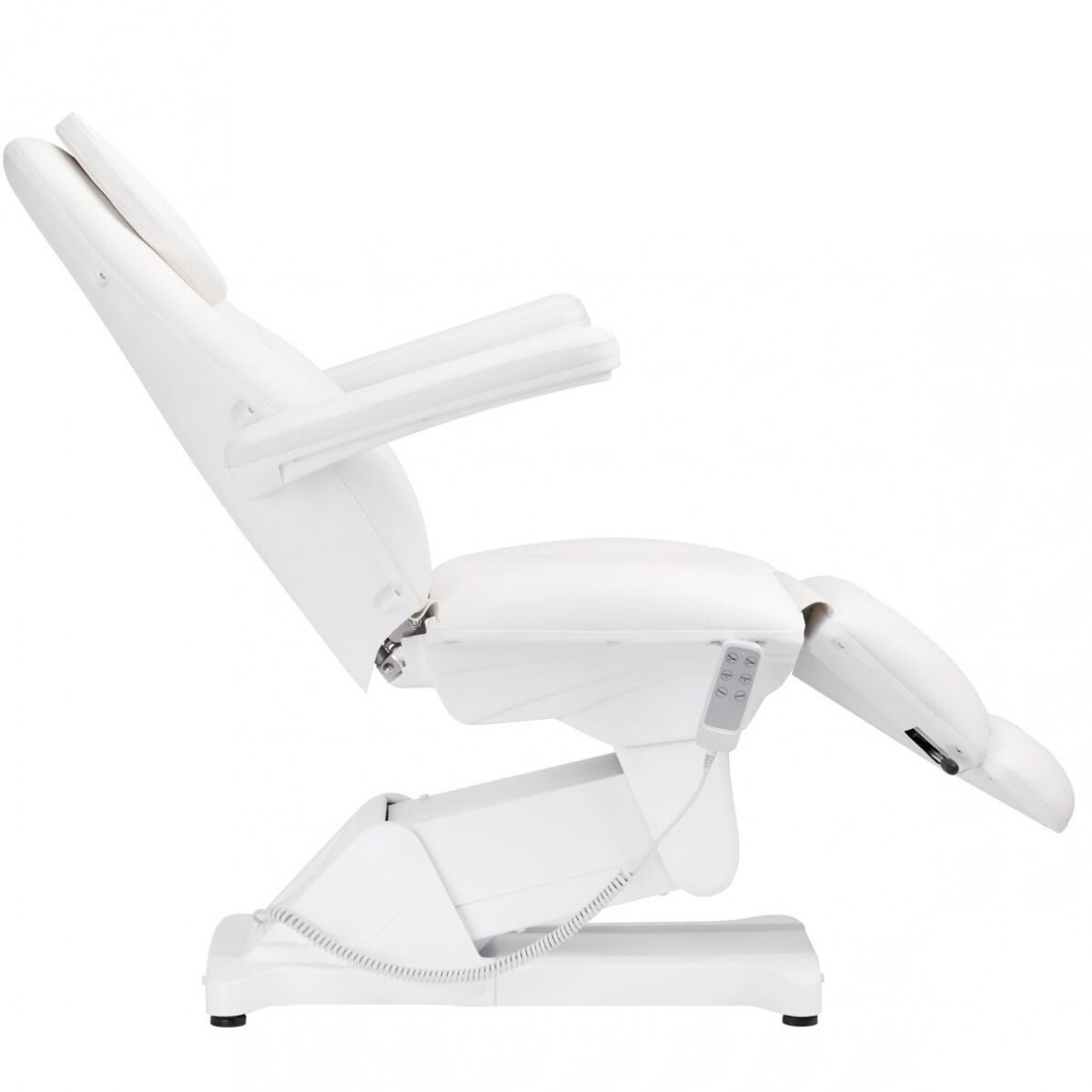 Profesionalus elektrinis gultas-lova kosmetologams SILLON BASIC, 3 variklių, baltos spalvos 4 Profesionalus elektrinis gultas-lova kosmetologams SILLON BASIC, 3 variklių, baltos spalvos 4