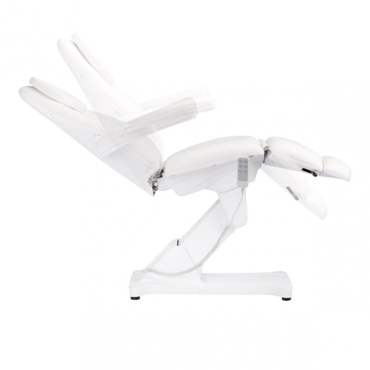 Profesionalus elektrinis gultas-lova kosmetologams SILLON BASIC, 3 variklių, baltos spalvos 6 Profesionalus elektrinis gultas-lova kosmetologams SILLON BASIC, 3 variklių, baltos spalvos 6