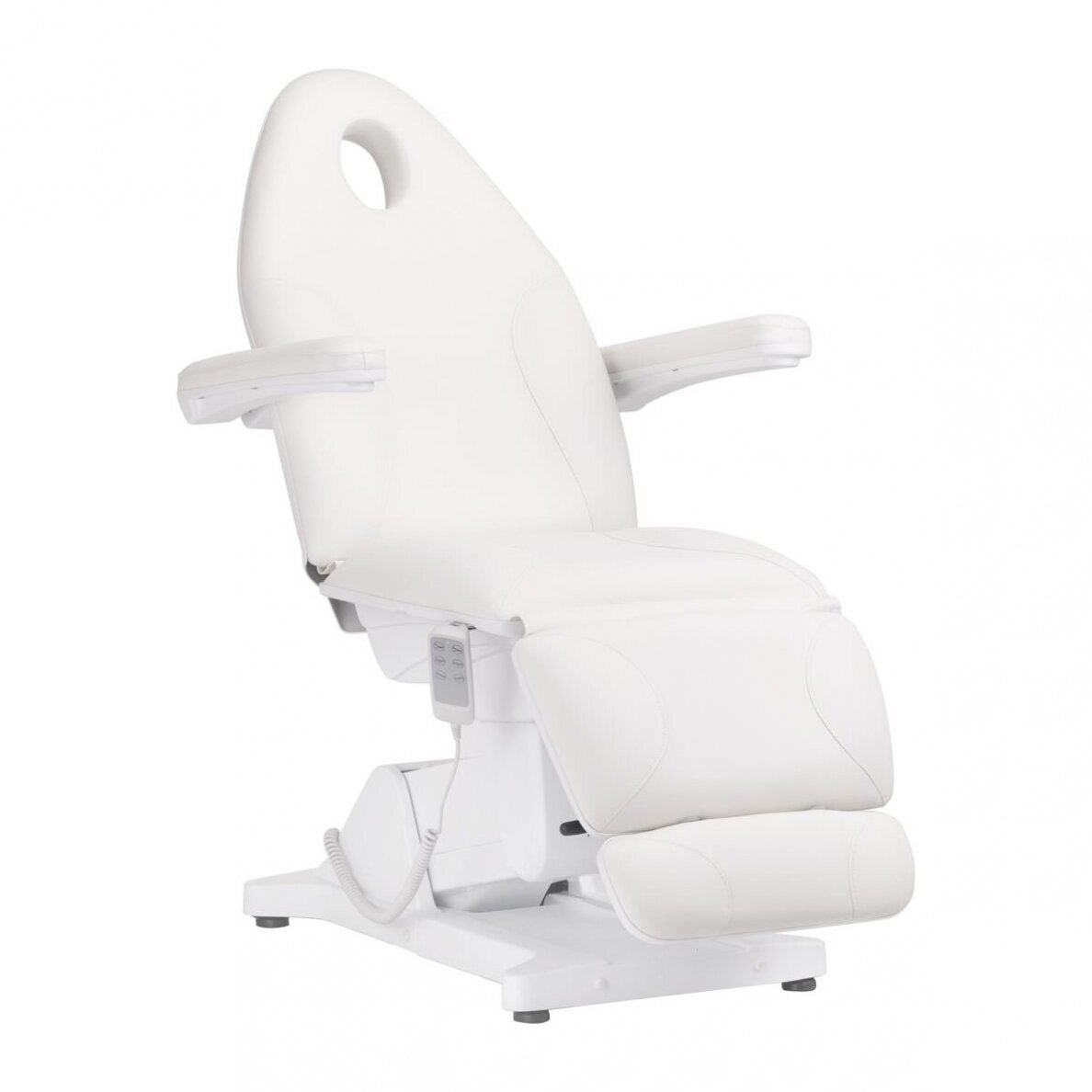 Profesionalus elektrinis gultas-lova kosmetologams SILLON BASIC, 3 variklių, baltos spalvos 1