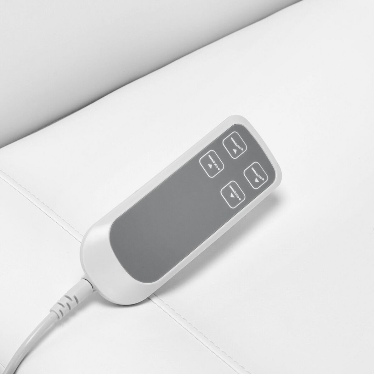 Profesionali elektrinė kosmetologinė kėdė - gultas pedikiūro procedūroms SILLON CLASSIC, 2 variklių, baltos spalvos 10