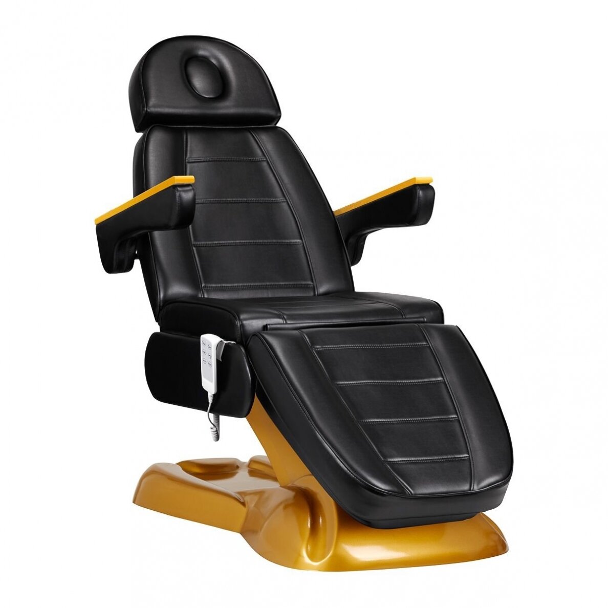 Profesionalus elektrinis kosmetologinis gultas-lova SILLON LUX GOLD 273B (3 varikliai), juodos spalvos Profesionalus elektrinis kosmetologinis gultas-lova SILLON LUX GOLD 273B (3 varikliai), juodos spalvos