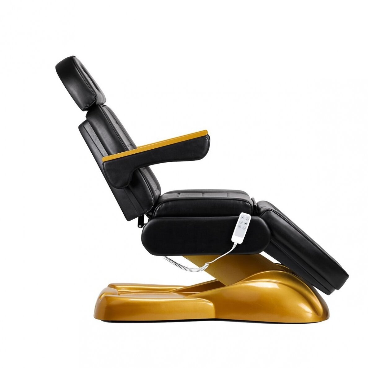 Profesionalus elektrinis kosmetologinis gultas-lova SILLON LUX GOLD 273B (3 varikliai), juodos spalvos 1 Profesionalus elektrinis kosmetologinis gultas-lova SILLON LUX GOLD 273B (3 varikliai), juodos spalvos 1