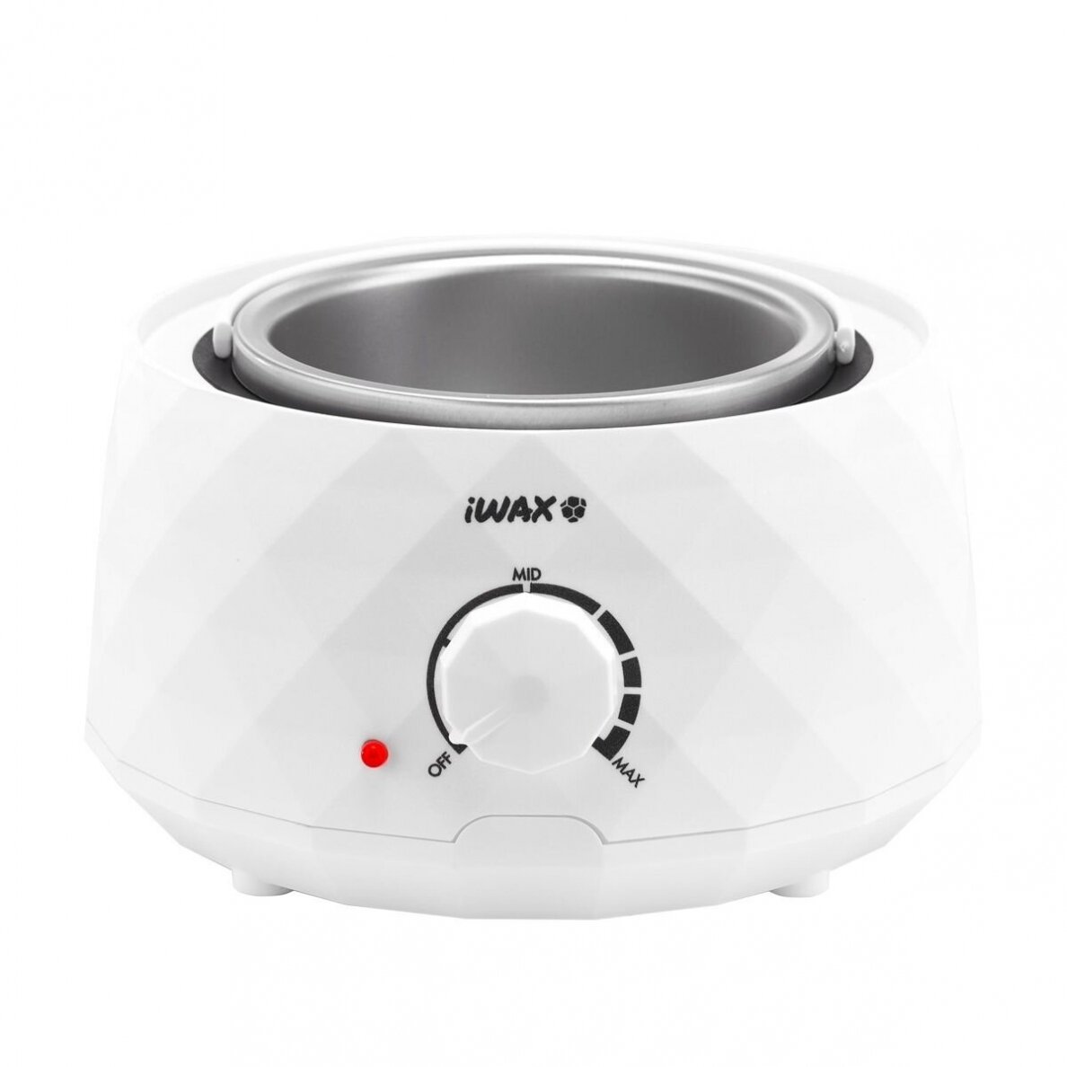 Profesionalus vaško šildytuvas skardinėms ir granulėms IWAX DIAMOND 400ML 100W, baltos spalvos 1 Profesionalus vaško šildytuvas skardinėms ir granulėms IWAX DIAMOND 400ML 100W, baltos spalvos 1