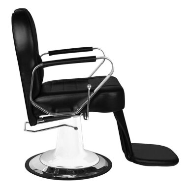 Profesionali barberio kėdė kirpykloms ir grožio salonams GABBIANO TIZIANO, juodai baltos spalvos Profesionali barberio kėdė kirpykloms ir grožio salonams GABBIANO TIZIANO, juodai baltos spalvos