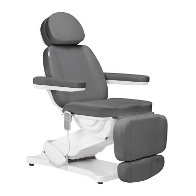 Profesionali elektrinė kosmetologinė kėdė - gultas SILLON CLASSIC, 3 variklių, pilkos spalvos Profesionali elektrinė kosmetologinė kėdė - gultas SILLON CLASSIC, 3 variklių, pilkos spalvos