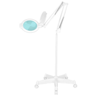 Profesionali kosmetologinė LED lempa - lupa MOONLIGHT 8012/5, baltos spalvos (su stovu) Profesionali kosmetologinė LED lempa - lupa MOONLIGHT 8012/5, baltos spalvos (su stovu)