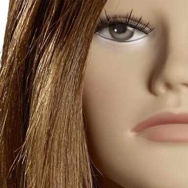 Profesionali natūralių plaukų galva kirpėjų bei stilistų mokymams JULIA, 40 cm Profesionali natūralių plaukų galva kirpėjų bei stilistų mokymams JULIA, 40 cm