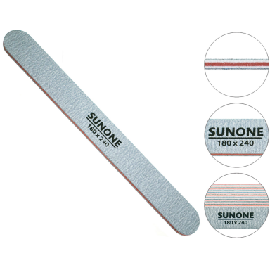 Profesionali SUNONE nagų dildė, 180/240 gritų (10 vnt.) Profesionali SUNONE nagų dildė, 180/240 gritų (10 vnt.)
