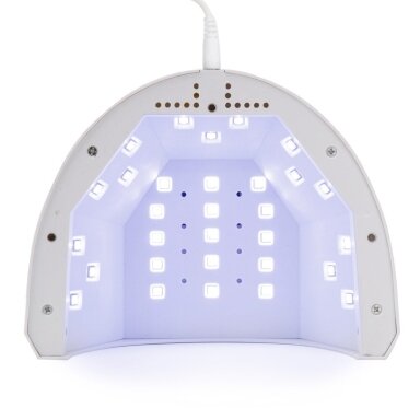 Profesionali UV/LED nagų lempa manikiūrui 1S 48w, baltos spalvos Profesionali UV/LED nagų lempa manikiūrui 1S 48w, baltos spalvos