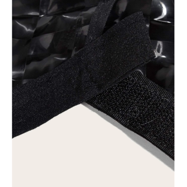 Profesionalus apsiaustas kirpyklos procedūroms WATERPROOF BLACK