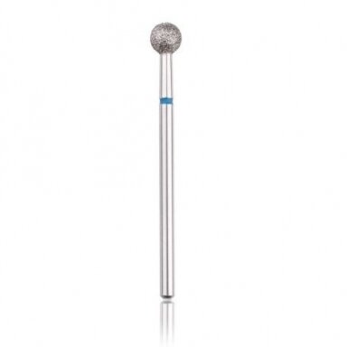 Profesionalus deimantinis frezos antgalis BALL BLUE 5,0 mm Profesionalus deimantinis frezos antgalis BALL BLUE 5,0 mm