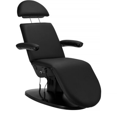 Profesionalus elektrinis gultas-lova kosmetologams SILLON BASIC, 3 variklių, juodos spalvos