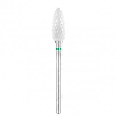 EXO PROFESSIONAL profesionalus keramikinis frezos antgalis manikiūrui  EXO apvalus kūgis 6,0 mm gr / 230 c