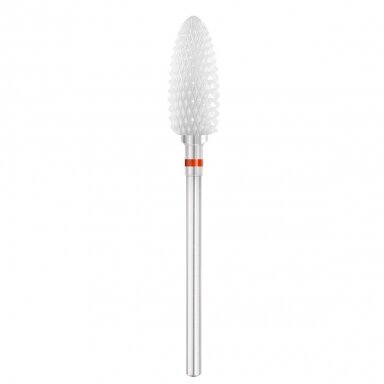 EXO PROFESSIONAL profesionalus keramikinis frezos antgalis manikiūrui EXO apvalus kūgis 6,0 mm rd / 230 f