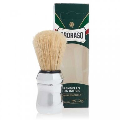 PRORASO SHAVE BRUSH skutimosi šepetėlis su natūraliais šerno šeriais PRORASO SHAVE BRUSH skutimosi šepetėlis su natūraliais šerno šeriais