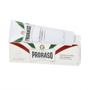 PRORASO WHITE LINE SHAVING SOAP IN A TUBE Raminamasis skutimosi kremas tūbelėje, 150ml. PRORASO WHITE LINE SHAVING SOAP IN A TUBE Raminamasis skutimosi kremas tūbelėje, 150ml.