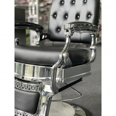 Profesionali barberio kėdė kirpykloms ir grožio salonams GABBIANO ERNESTO BLACK 10 Profesionali barberio kėdė kirpykloms ir grožio salonams GABBIANO ERNESTO BLACK 10