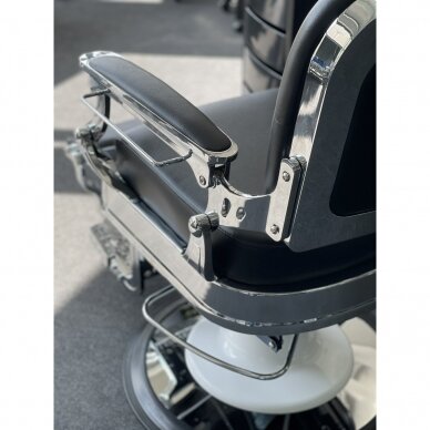 Profesionali barberio kėdė kirpykloms ir grožio salonams GABBIANO ERNESTO BLACK 13 Profesionali barberio kėdė kirpykloms ir grožio salonams GABBIANO ERNESTO BLACK 13