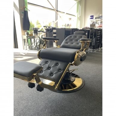 Profesionali barberio kėdė kirpykloms ir grožio salonams GABBIANO FRANSESCO, juodos spalvos 14 Profesionali barberio kėdė kirpykloms ir grožio salonams GABBIANO FRANSESCO, juodos spalvos 14