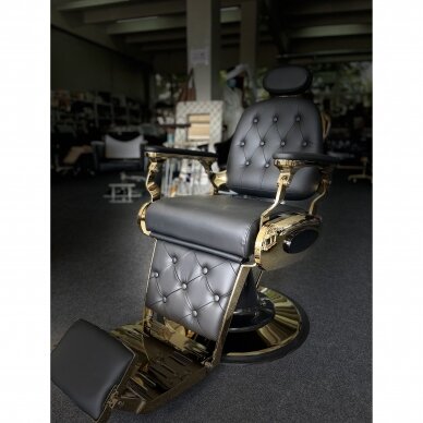 Profesionali barberio kėdė kirpykloms ir grožio salonams GABBIANO FRANSESCO, juodos spalvos 12 Profesionali barberio kėdė kirpykloms ir grožio salonams GABBIANO FRANSESCO, juodos spalvos 12