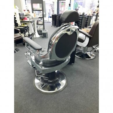 Profesionali barberio kėdė kirpykloms ir grožio salonams GABBIANO GIULO, juodos spalvos 7 Profesionali barberio kėdė kirpykloms ir grožio salonams GABBIANO GIULO, juodos spalvos 7