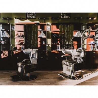 Profesionali barberio kėdė kirpykloms ir grožio salonams HAIR SYSTEM NEW YORK 9 Profesionali barberio kėdė kirpykloms ir grožio salonams HAIR SYSTEM NEW YORK 9