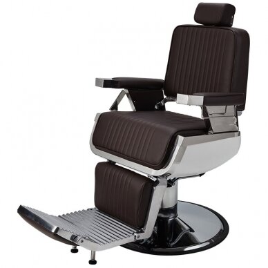 Profesionali barberio kėdė kirpykloms ir grožio salonams LORD, rudos spalvos 4 Profesionali barberio kėdė kirpykloms ir grožio salonams LORD, rudos spalvos 4