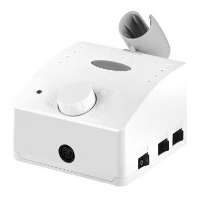 Profesionali elektrinė freza manikiūro ir pedikiūro darbams SAEYANG MARATHON K35 CUBE WHITE + SH30N 2 Profesionali elektrinė freza manikiūro ir pedikiūro darbams SAEYANG MARATHON K35 CUBE WHITE + SH30N 2