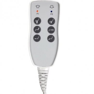 Profesionali elektrinė kosmetologinė kėdė - gultas AZZURRO 803D (3 varikliai), pilkos spalvos 9 Profesionali elektrinė kosmetologinė kėdė - gultas AZZURRO 803D (3 varikliai), pilkos spalvos 9