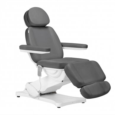 Profesionali elektrinė kosmetologinė kėdė - gultas SILLON CLASSIC, 3 variklių, pilkos spalvos 1 Profesionali elektrinė kosmetologinė kėdė - gultas SILLON CLASSIC, 3 variklių, pilkos spalvos 1