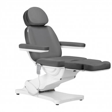 Profesionali elektrinė kosmetologinė kėdė - gultas SILLON CLASSIC, 4 variklių, pilkos spalvos 2 Profesionali elektrinė kosmetologinė kėdė - gultas SILLON CLASSIC, 4 variklių, pilkos spalvos 2
