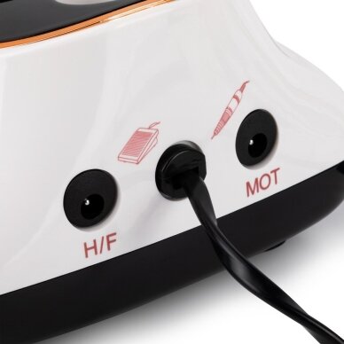 Profesionali elektrinė nagų freza manikiūro ir pedikiūro darbams M5 65W, baltos spalvos 3