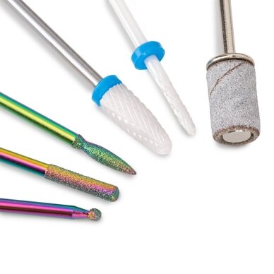 Profesionali elektrinė nagų freza manikiūro ir pedikiūro darbams M5 65W, baltos spalvos 5