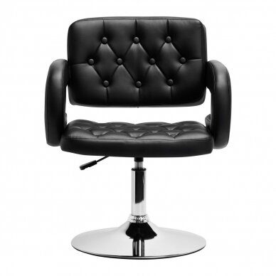 HAIR SYSTEM profesionali grožio salonų meistro kėdė QS-B1801, juodos spalvos 1 HAIR SYSTEM profesionali grožio salonų meistro kėdė QS-B1801, juodos spalvos 1