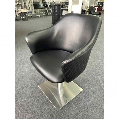Profesionali kėdė kirpykloms ir grožio salonams BLACK ANGEL, juodos spalvos 2 Profesionali kėdė kirpykloms ir grožio salonams BLACK ANGEL, juodos spalvos 2