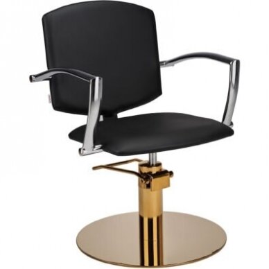 Profesionali kirpyklos kėdė BLACK PAKO GOLD ROUND Profesionali kirpyklos kėdė BLACK PAKO GOLD ROUND