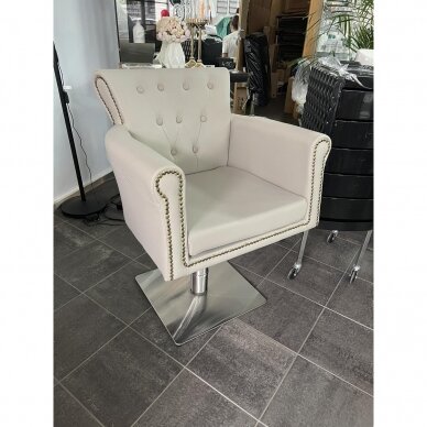 Profesionali kirpyklos kėdė HAIR SYSTEM BER 8541, pilkos spalvos 7 Profesionali kirpyklos kėdė HAIR SYSTEM BER 8541, pilkos spalvos 7