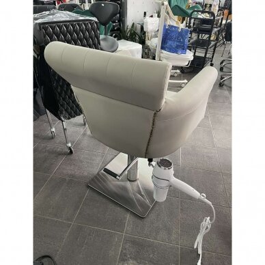 Profesionali kirpyklos kėdė HAIR SYSTEM BER 8541, pilkos spalvos 10 Profesionali kirpyklos kėdė HAIR SYSTEM BER 8541, pilkos spalvos 10