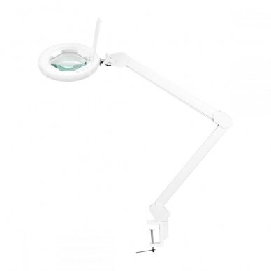 Profesionali kosmetologinė lempa-lupa tvirtinama prie stalo su šviesios reguliavimu LED GLOW 8021 1 Profesionali kosmetologinė lempa-lupa tvirtinama prie stalo su šviesios reguliavimu LED GLOW 8021 1