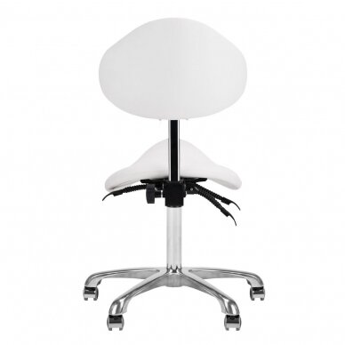 GIOVANNI CLASSIC 1004 profesionali meistro kėdė-balnas kosmetologams, baltos spalvos 6 GIOVANNI CLASSIC 1004 profesionali meistro kėdė-balnas kosmetologams, baltos spalvos 6