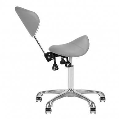 GIOVANNI CLASSIC 1004 profesionali meistro kėdė-balnas kosmetologams, pilkos spalvos 5 GIOVANNI CLASSIC 1004 profesionali meistro kėdė-balnas kosmetologams, pilkos spalvos 5