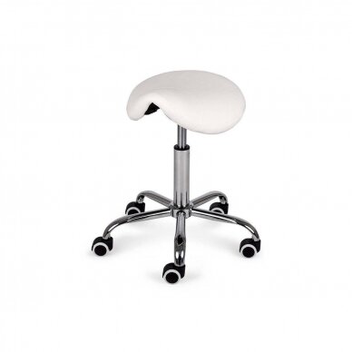 Profesionali meistro kėdė - balnas kosmetologams LOFI COMFYBASE K501, baltos spalvos Profesionali meistro kėdė - balnas kosmetologams LOFI COMFYBASE K501, baltos spalvos