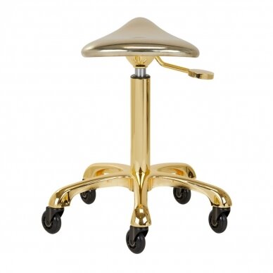 Profesionali meistro kėdutė kosmetologams bei grožio salonams FINE GOLD ROLL SPEED, auksinės spalvos 2 Profesionali meistro kėdutė kosmetologams bei grožio salonams FINE GOLD ROLL SPEED, auksinės spalvos 2
