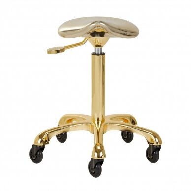 Profesionali meistro kėdutė kosmetologams bei grožio salonams FINE GOLD ROLL SPEED, auksinės spalvos 3 Profesionali meistro kėdutė kosmetologams bei grožio salonams FINE GOLD ROLL SPEED, auksinės spalvos 3