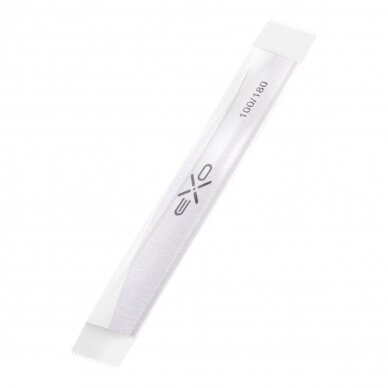 EXO PROFESSIONAL profesionali nagų dildė 100/180 gritų, 1 vnt. SAFE PACK EXO PROFESSIONAL profesionali nagų dildė 100/180 gritų, 1 vnt. SAFE PACK